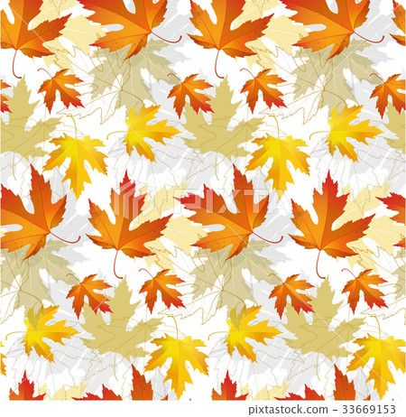 Maple leaf autumn patterns seamless Maple leaf autumn patterns seamless 33669153