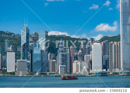 香港的高層建築和天星小輪 33669218