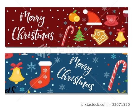 Merry Christmas set of banners, template with Merry Christmas set of banners, template with 33671530