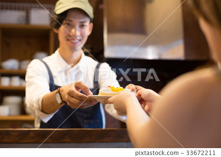 Cafe clerk Cafe clerk 33672211