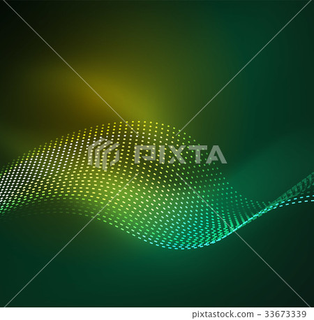 Vector wave particles background Vector wave particles background 33673339