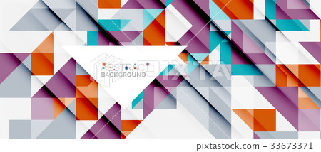 Triangle pattern design background - Stock Illustration [33673371] - PIXTA