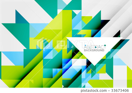 Triangle pattern design background 33673406