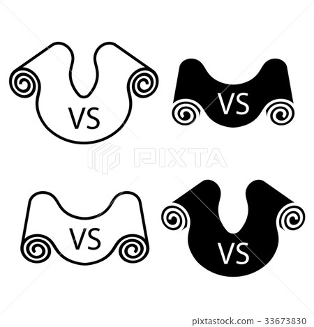 Roll Of Anything Vs Something Black Symbol Stock Illustration