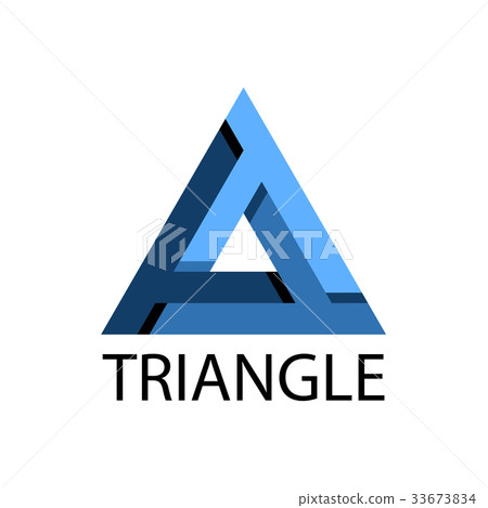 blue triangle unusual icon 33673834