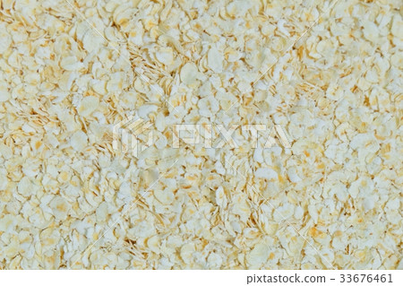 Rolled Oat or Oat Flakes Textured Background 33676461