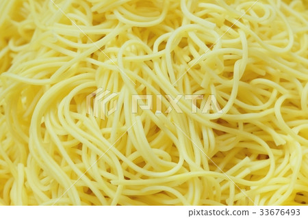 Cooked Yellow Egg Noodles for Asian Cooking Cooked Yellow Egg Noodles for Asian Cooking 33676493
