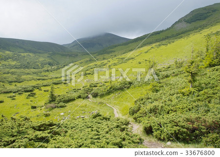 mountain scenery in Carpathians 33676800