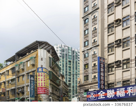 Taiwan taipei apartment street view city urban windows and windows windows signage street 33676837