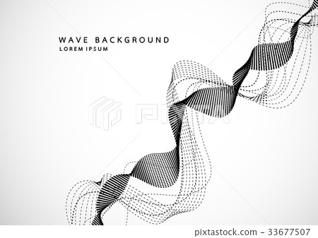 Abstract background with dynamic particle sound 33677507