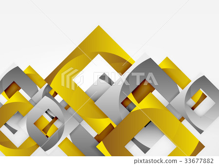 Squares geometric shapes in light grey 3d space Squares geometric shapes in light grey 3d space 33677882