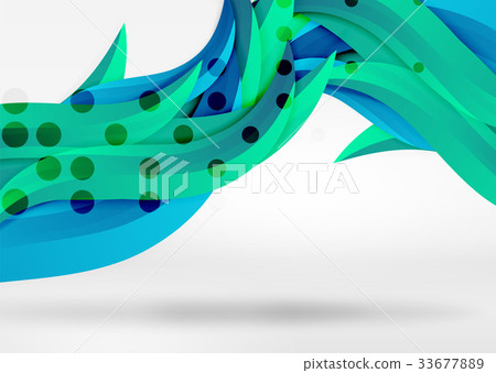Vector colorful wave lines in white and grey 3d Vector colorful wave lines in white and grey 3d 33677889