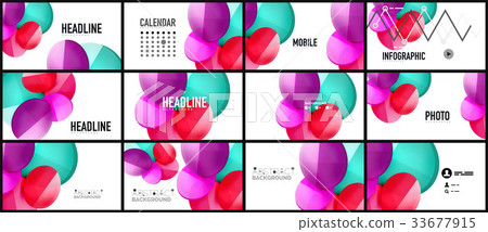 Modern geometric presentation background 33677915