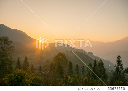 Sunrise on the mountain 33678550