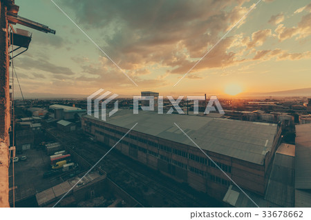 Sunset on the outskirts of Yerevan, Armenia 33678662