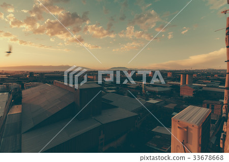 Sunset on the outskirts of Yerevan, Armenia 33678668