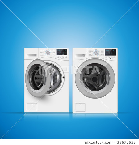 Vector illustration of two washers Vector illustration of two washers 33679633