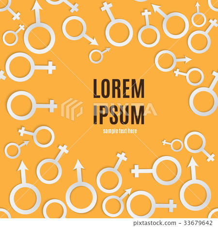 Stylish background with gender icons Stylish background with gender icons 33679642