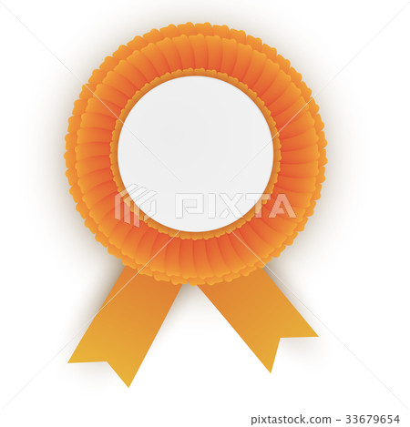 Colorful rosette with empty paper plate 33679654