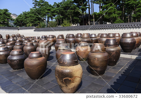 Changdok，Gyeongbokgung宮殿，瓶子，木頭 33680672
