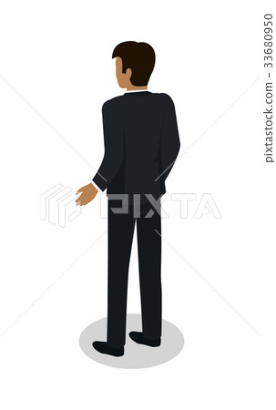 Businessman Character Isometric Icon Businessman Character Isometric Icon 33680950