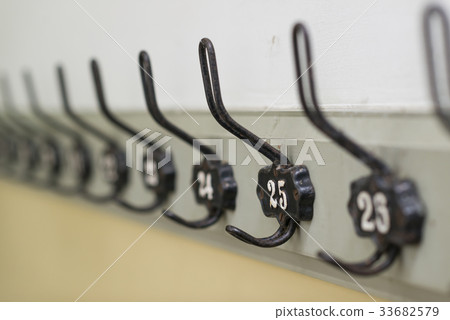 Old fashioned coat rack. 33682579