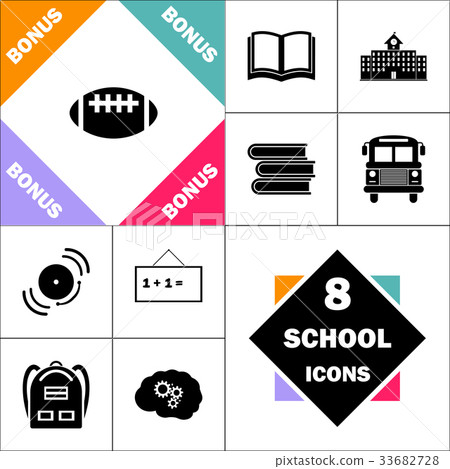 Rugby ball computer symbol 33682728