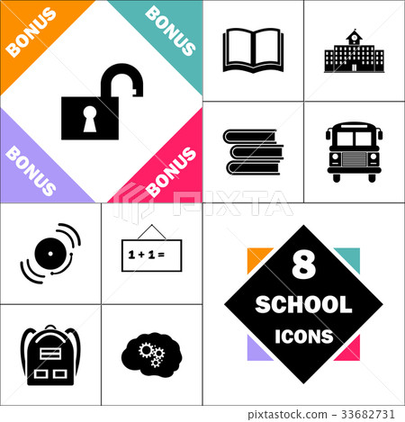 Open padlock computer symbol 33682731