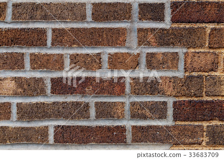 brick wall background and texture vintage style 33683709