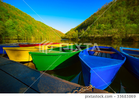 Boats on lake Boats on lake 33683869