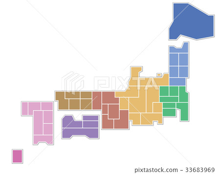 Map of Japan  33683969