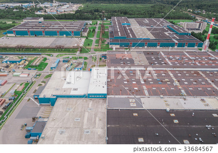 Aerial view of industrial area 33684567