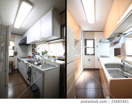 Before after group of renovation photograph Before after group of renovation photograph 33685461
