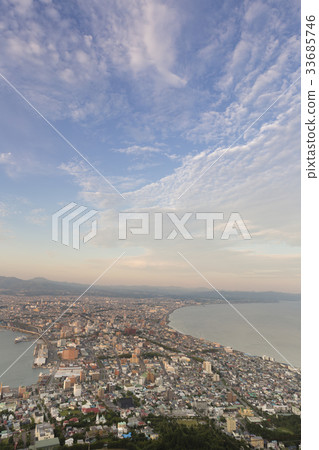 函館黃昏從函館山天文台觀看 函館黃昏從函館山天文台觀看 33685746