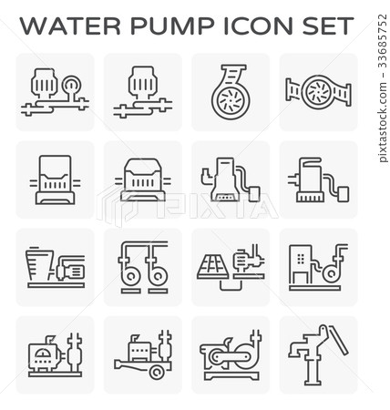 water pump icon 33685752