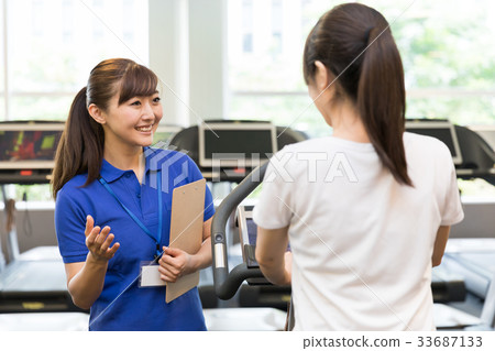 Sports gym instructor image Sports gym instructor image 33687133