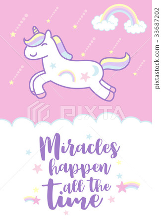 Cute cartoon unicorn Cute cartoon unicorn 33687202