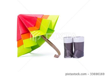 Origami paper umbrella Origami paper umbrella 33690169