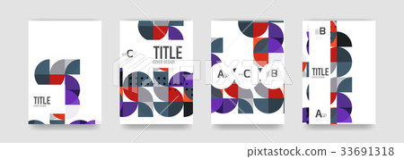 Set of brochure cover templates 33691318