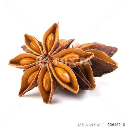 star anise spice isolated on white background 33692240
