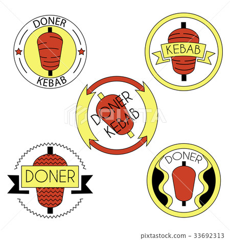 doner kebab badge set doner kebab badge set 33692313