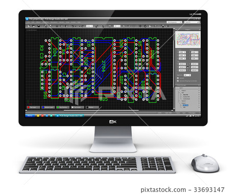 Computer PC with PCB development software 33693147