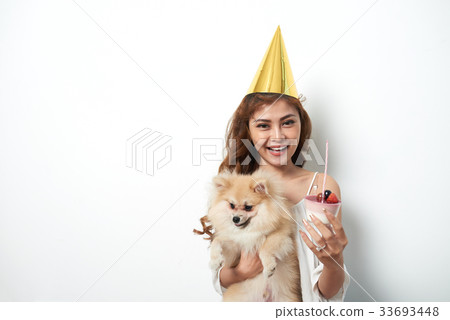 Cheerful birthday girl 33693448