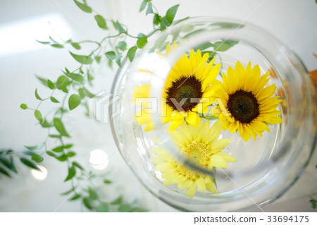 婚禮桌集合花向日葵 婚禮桌集合花向日葵 33694175