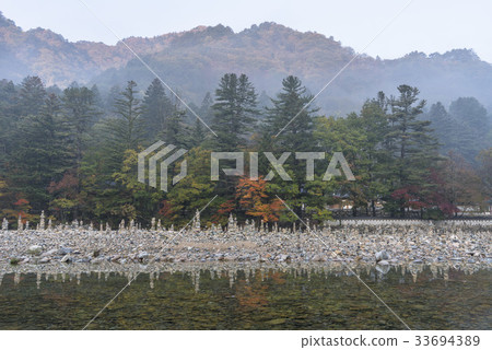 石塔，Baekdam谷，Baekdam寺廟，Soraksan山，Inje區，江原道 33694389