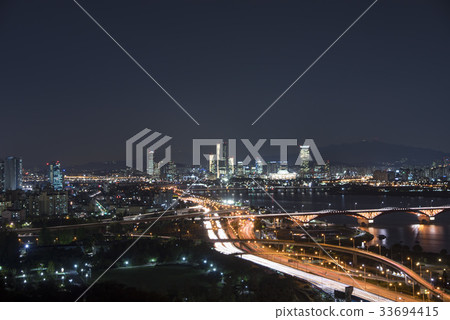 Wonhyo Bridge, Mapo Bridge, Riverside North Road, Mapo-gu, Han River, Seoul Wonhyo Bridge, Mapo Bridge, Riverside North Road, Mapo-gu, Han River, Seoul 33694415