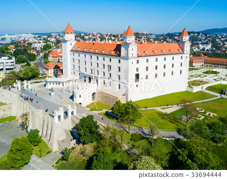 Bratislava aerial panoramic view 33694444