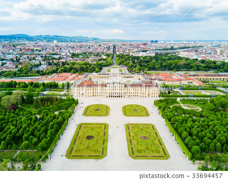 Schonbrunn Palace aerial, Vienna 33694457