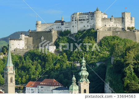 Hohensalzburg Castle in Salzburg, Austria, Europe 33694563