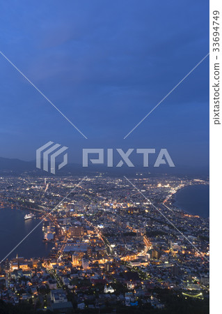 函館夜景函館山的景色 函館夜景函館山的景色 33694749